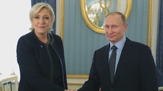 Vladimir Putin hosts Marine Le Pen in Moscow [upl. by Eittah186]