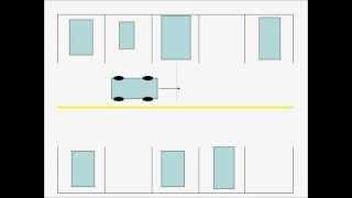 DRIVING  CONDUIRE  3  Stationnement Reculon Backup Parking 90 degrees ec XLACE HelpAidewmv [upl. by Mairb]