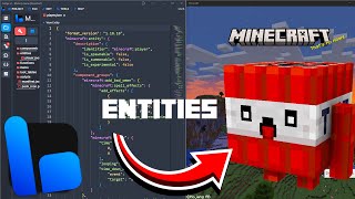 How to create custom Entities for Minecraft PE  Bedrock  Bridge V2 Tutorial 118  119 [upl. by Eniamrehc]