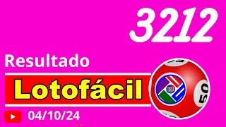 LotoFacil 3212  Resultado da Lotofacil de Hoje Concurso 3212 [upl. by Layla]