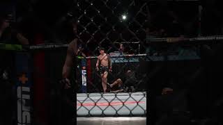 Ignacio Bahamondes with a Head Kick KO UFCVegas90 UFC [upl. by Narrad21]