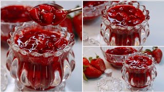 3 ingredient Strawberry FillingStrawberry Pie Filling RecipeHomemade Strawberry Pie Filling Recipe [upl. by Champagne]