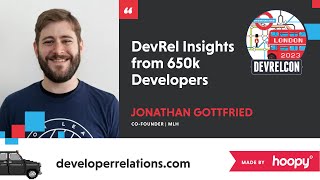 DevRel insights from 650k developers Jon Gottfried [upl. by Dru]