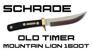 Schrade Old Timer Mountain Lion Review  KnifeHog [upl. by Wing]