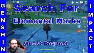 Genshin Impact how and where to find elemental marks for quest [upl. by Nytsirhc28]