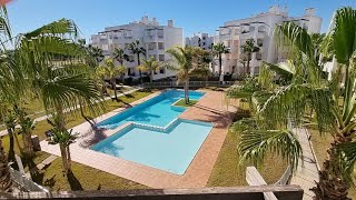 Las Terrazas De La Torre 2 Bed fully furnished inc full ACheating SW facing over pool 74995€ in 4K [upl. by Yrem835]