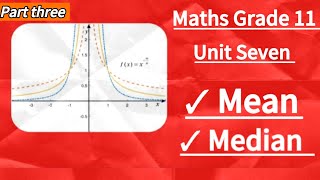 Maths grade 11 unit seven Measures of central tendency new curriculum [upl. by Astto]