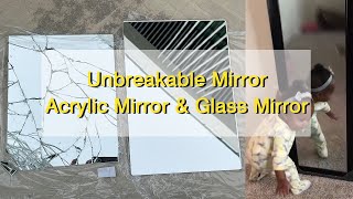 Unbreakable MirrorAcrylic Mirror amp Glass Mirror [upl. by Gristede]