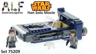 Lego Star Wars 75209 Han Solo´s Landspeeder  Lego Speed Build Review [upl. by Aisinoid710]