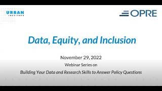 Data Equity Inclusion [upl. by Virge]