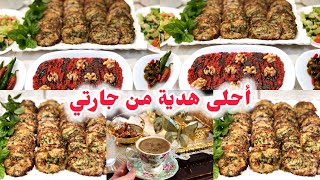 أحلى هدية من جارتي❤️روتين يوم كلو انجاز وفعاليات💪🏻حضرت غدا عجة بتشهي😋مونة الزيتون الاسودالعطون👌🏻 [upl. by Durante]