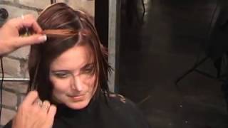 Asymmetrical Angled A Line Bob Haircut 2of2 featuring Sharon Sovinski [upl. by Ardnaik]