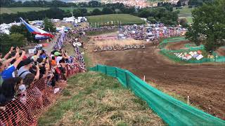 Sidecarcross 9GP Strassbessenbach 22072018 Race2 Start Slomo [upl. by Elke]