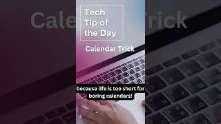 Tech Tips Calendar Trick calendar productivityhacks productiveday timemanagement officelife [upl. by Anairam946]