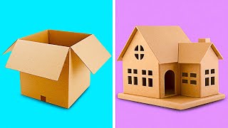 25 INCREDIBLE CARDBOARD CRAFTS TO MAKE AT HOME  Recycling Projects by 5Minute Decor [upl. by Vonnie620]