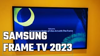 Unboxing and installling Samsung 32quot The Frame QLED TV with Art Mode LS03C 2023 [upl. by Myrtia]