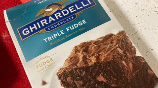 GHIRARDELLI CHOCOLATE TRIPLE FUDGE BROWNIE MIX ghirardellitriplefudgebrownie [upl. by Aileda]