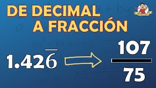 19 CONVERTIR DE DECIMAL A FRACCIÓN  Todos los casos [upl. by Yoong]