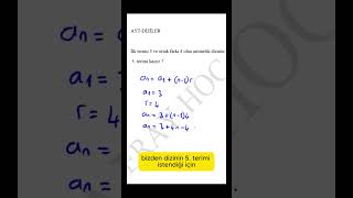 AYT DİZİLER KONU ÖZETLİ SORU ÇÖZÜMÜ yks2025 aytmatematik aytmatematiktekrar tytmatematik [upl. by Marucci]