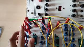 Hardware Implementation of Half Adder and Full Adder Using IC Trainer Kit [upl. by Muryh]