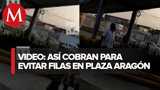 En Ecatepec hombres cobran 10 pesos para evitar filas en Plaza Aragón [upl. by Amandi]