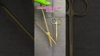 Metzenbaum Scissors Metz for short are used for blunt dissection amp cutting delicate tissue [upl. by Darryl]