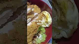 Chiken rice bowl mayoayo makan guys [upl. by Serdna858]