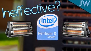 Pentium D 805 vs 960  Ineffective Room Heaters An exaggerated demo of CPU bottlenecking [upl. by Hertzog]