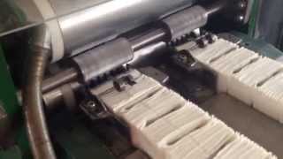 WDSENFABCAR HANKIE HANDKERCHIEF automatic production machine mouchoirs ligne de production [upl. by Ennaus]