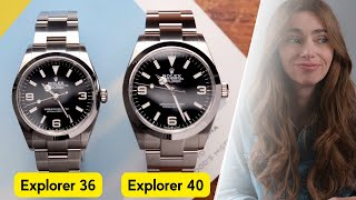 Rolex Explorer 40 OR 36 What Reviewers DONT SAY [upl. by Elyk167]