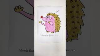 Porco espinho fofinho desenho animado infantil brincadeiras e jogos pra crianças kids colorindo [upl. by Bouldon]