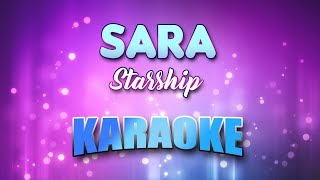 Starship  Sara Karaoke amp Lyrics [upl. by Dey]