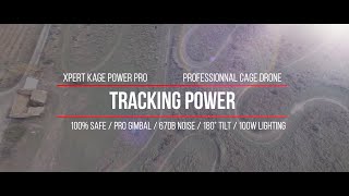 All the possibilities for tracking a person using the Xpert Kage Power Pro cage drone in one flight [upl. by Dewain]