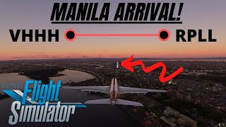 MSFS 2020 FULL FLIGHT Canadian Mods A330300 Hong Kong VHHH  Manila RPLL MANILA ARRIVAL [upl. by Ellenyl918]