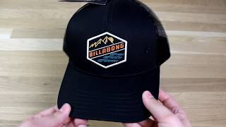 Billabong Walled Adiv Trucker Cap in Black [upl. by Nelon321]