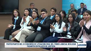 PARTICIPANTES DEL IX CONCURSO DE LITIGACIÓN ORAL DEL PODER JUDICIAL REALIZAN PASANTÍA EN PJ [upl. by Alaehcim]