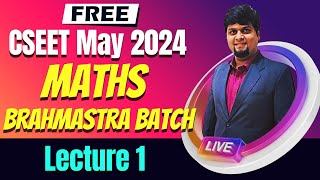 FREE CSEET Maths Video Lectures  CSEET May 2024  FREE CSEET Quantitative Aptitude Video Classes 2 [upl. by Zorine]