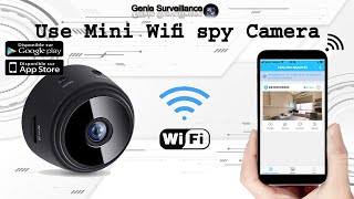 How to setup A9 mini Spy IP Camera Wireless WiFi on your phone mobile [upl. by Ynnavoig]