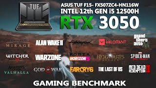 ASUS TUF F15  i5 12500H  RTX 3050 Gaming Benchmark Test in 2024  Tested in 15 Games  RTX 3050 [upl. by Arvy]