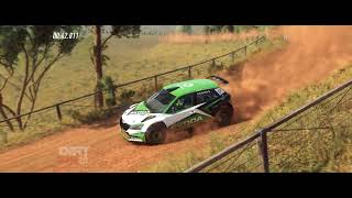 DiRT Rally 20 144 Rockton PlainsAUSTRALLAŠKODA Fabia R5  348391 [upl. by Debarath]