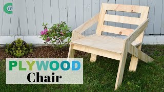 Mid Century Modern Plywood Chair  Rocklerplywoodchallenge [upl. by Shutz]