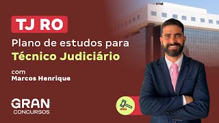 Concurso TJ RO  Plano de estudos para Técnico Judiciário [upl. by Nehcterg]