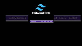 Create a modern Navigation bar using Tailwind CSSwebdevelopment coding css programming css3 [upl. by Marshal405]