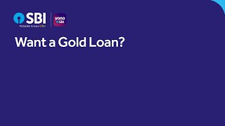 Get It Done With SBI  Gold Loan [upl. by Zawde397]