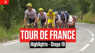 Tour de France 2024 Stage 19 Highlights [upl. by Etteloiv526]