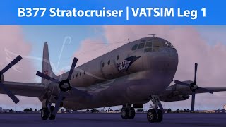 A2A Simulations B377 Stratocruiser  London  Shannon VATSIM Leg 1 [upl. by Atir]