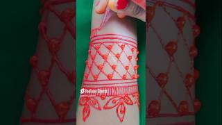 Karwachauth Mehndi Design 2024 simple easy mehndi shorts viralvideo [upl. by Karil964]