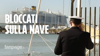 Nave da crociera ferma a Civitavecchia in 6mila bloccati per sospetto coronavirus [upl. by Isabea]