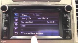 Setting a Destination on Your Toyota Navigation System [upl. by Rothberg]