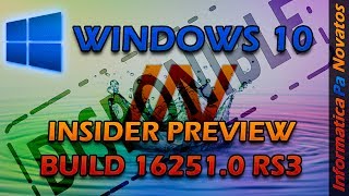 Ya disponible Windows 10 Build 162510 rs3release [upl. by Waynant]